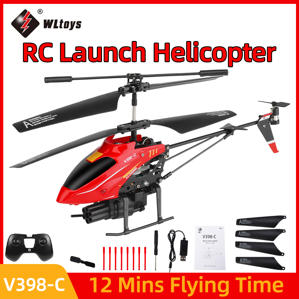 Rc Helicopter Gyro - Wltoys RC 헬리콥터 V398-C 비행기 발사