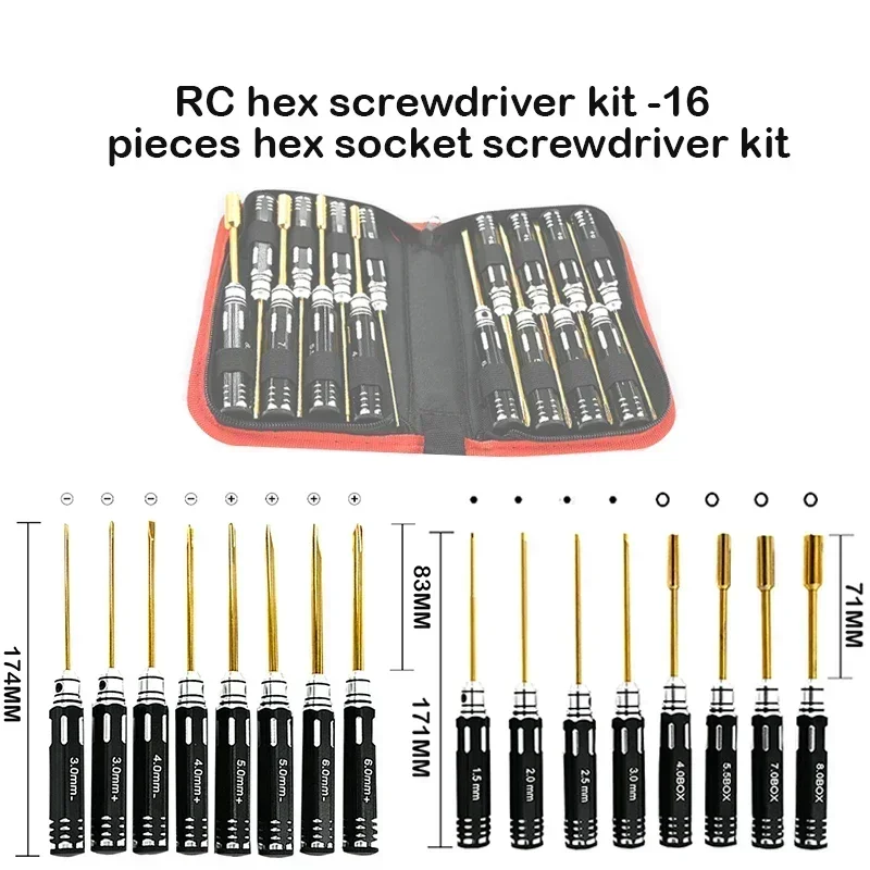 Rc Helicopter Tool Kit - RC 헥스 드라이버 세트 - 16피스