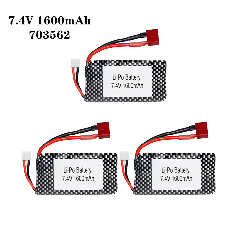 Rc Helicopter Parts - 1/2/3 개/몫 7.4v 1600mah 703562 25C