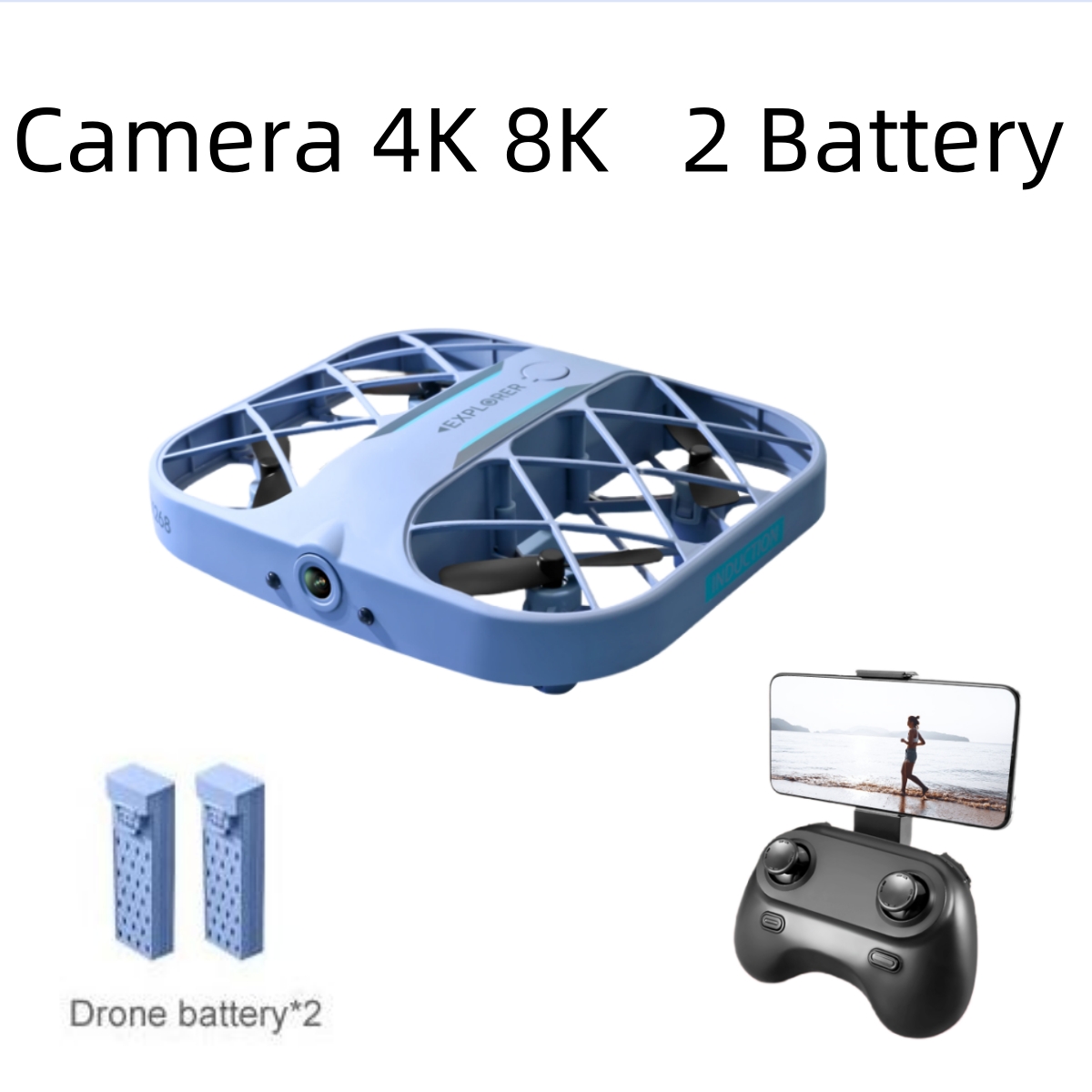 Rc Helicopter Case - JJRC H107 FPV RC 드론(배터리 2개
