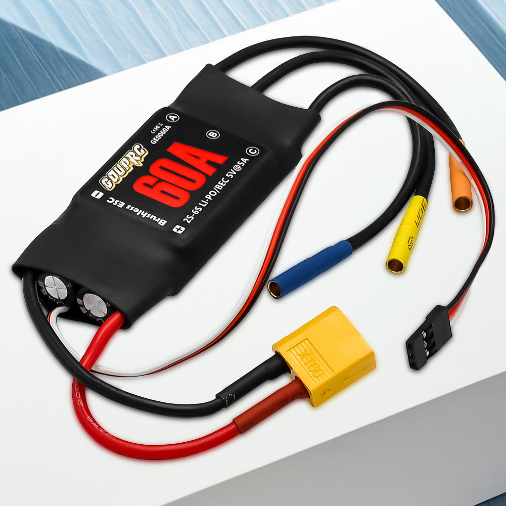 5V/7A BEC 및 XT60 플러그가 있는 60A 전 - Rc Helicopter Electric 리뷰 및 가격