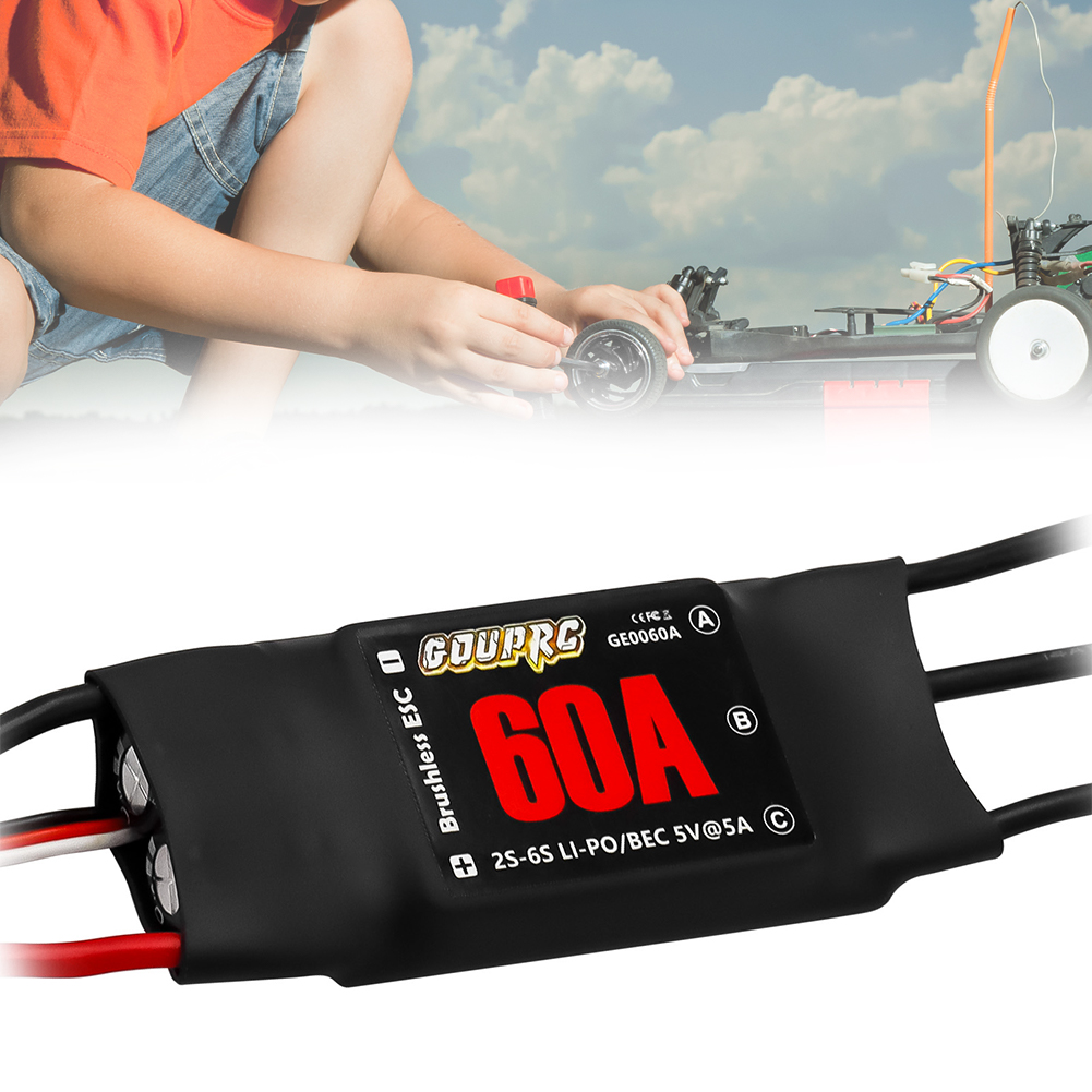 60A 브러시리스 ESC 2-6S 전기 속도 컨트롤러( - Rc Helicopter Electric 리뷰 및 가격