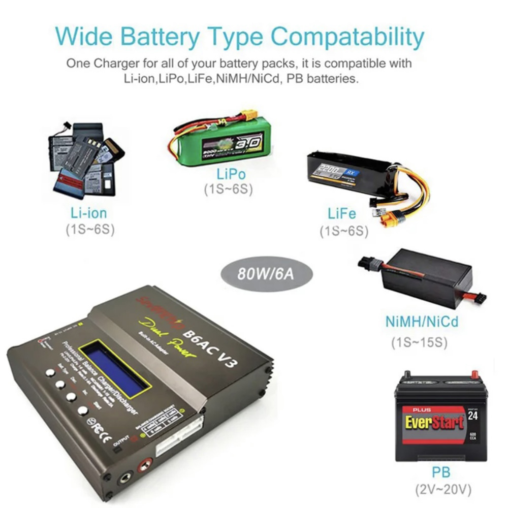 80W IMAX B6AC V3 밸런스 충전기 RC 헬리 - Rc Helicopter Charger 리뷰 및 가격