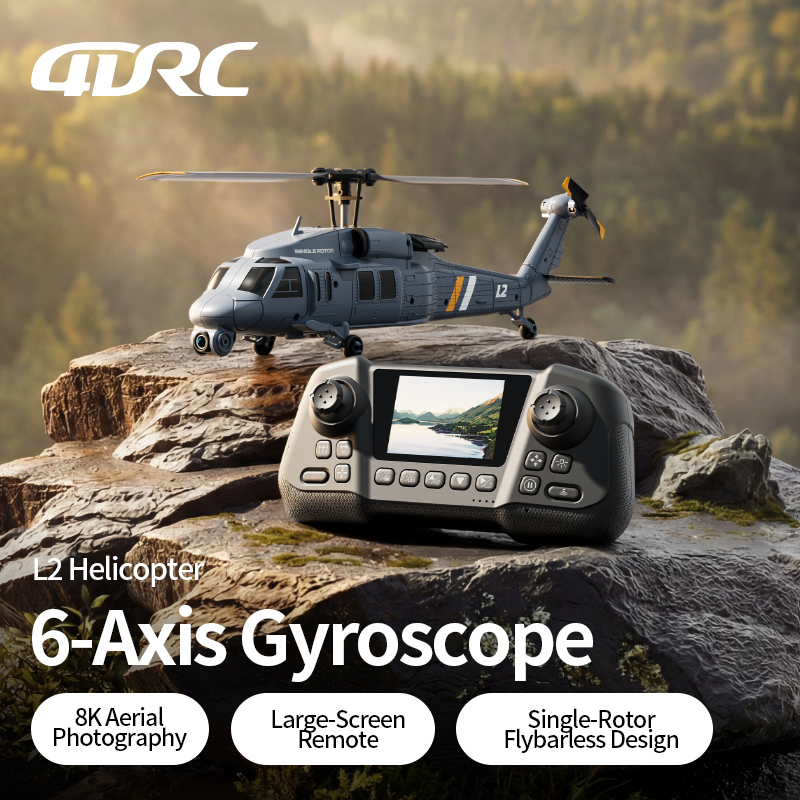 4DRC L2 RC 아파치 군용 전투 헬리콥터 8K 항 - Rc Helicopter Single Rotor 리뷰 및 가격