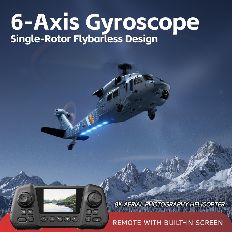 8K 플라이바리스 광학 흐름 호버 LCD 화면 WIFI - Rc Helicopter Gyro 리뷰 및 가격