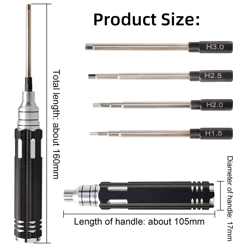 4 1 1.5mm 2.0mm 2.5mm 3.0mm 16 - Rc Helicopter Tool Kit 리뷰 및 가격