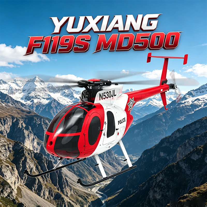 YXZNRC F119S 원격 조종 헬리콥터 Md500  - Rc Helicopter Single Rotor 리뷰 및 가격