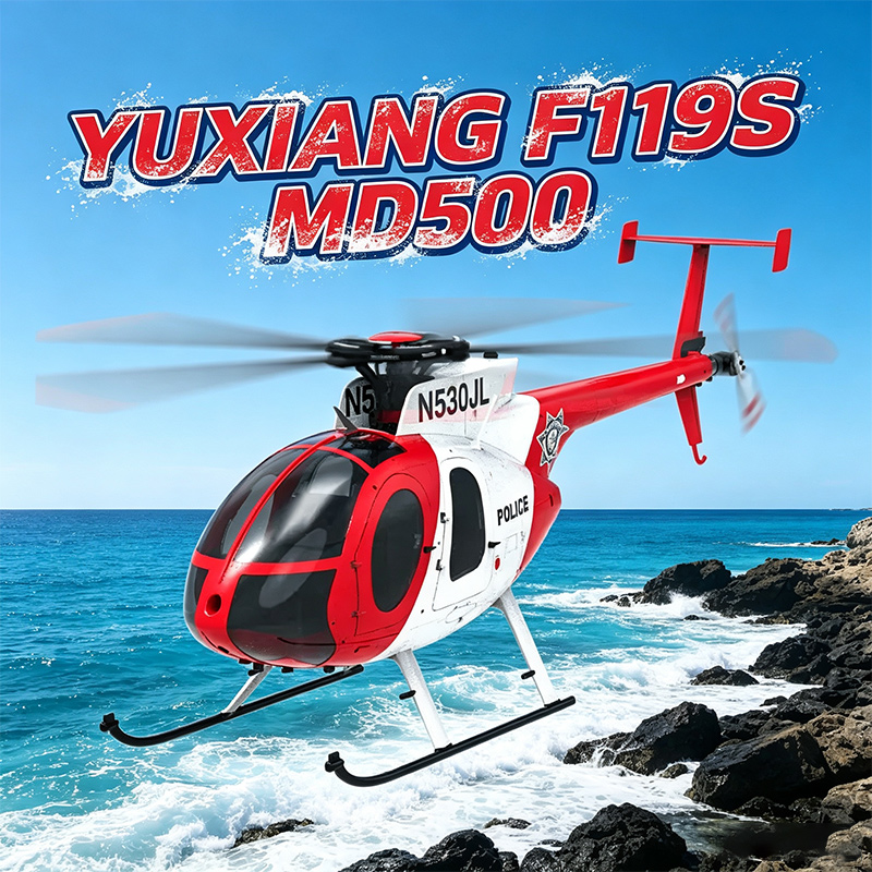 YXZNRC F119S 원격 조종 헬리콥터 Md500  - Rc Helicopter Single Rotor 리뷰 및 가격